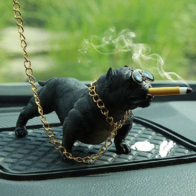 Car Bully Pitbull Dog Decoration Creative Car Interior Simulation