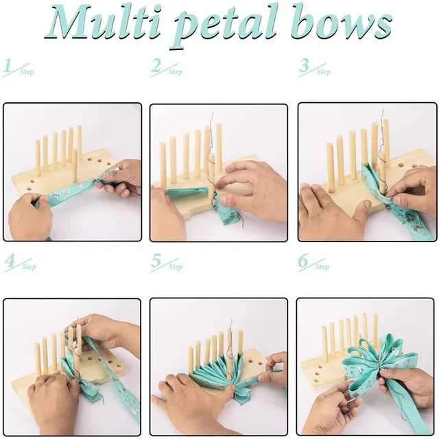 Bow Maker Wooden Wreath Bowing Making Tool Party DIY Kinds of Bow Maker for Ribbon  Crafts Party Wedding Decoration