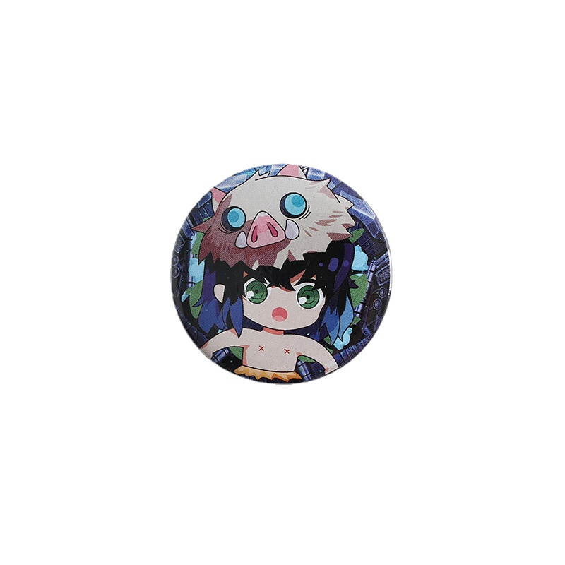 Anime Second element Q Version Badge Bar Butterfly Endure Tanjirou Fugang Yi Yong Shan Yi Yan Column Pendant Anime Peripheral
