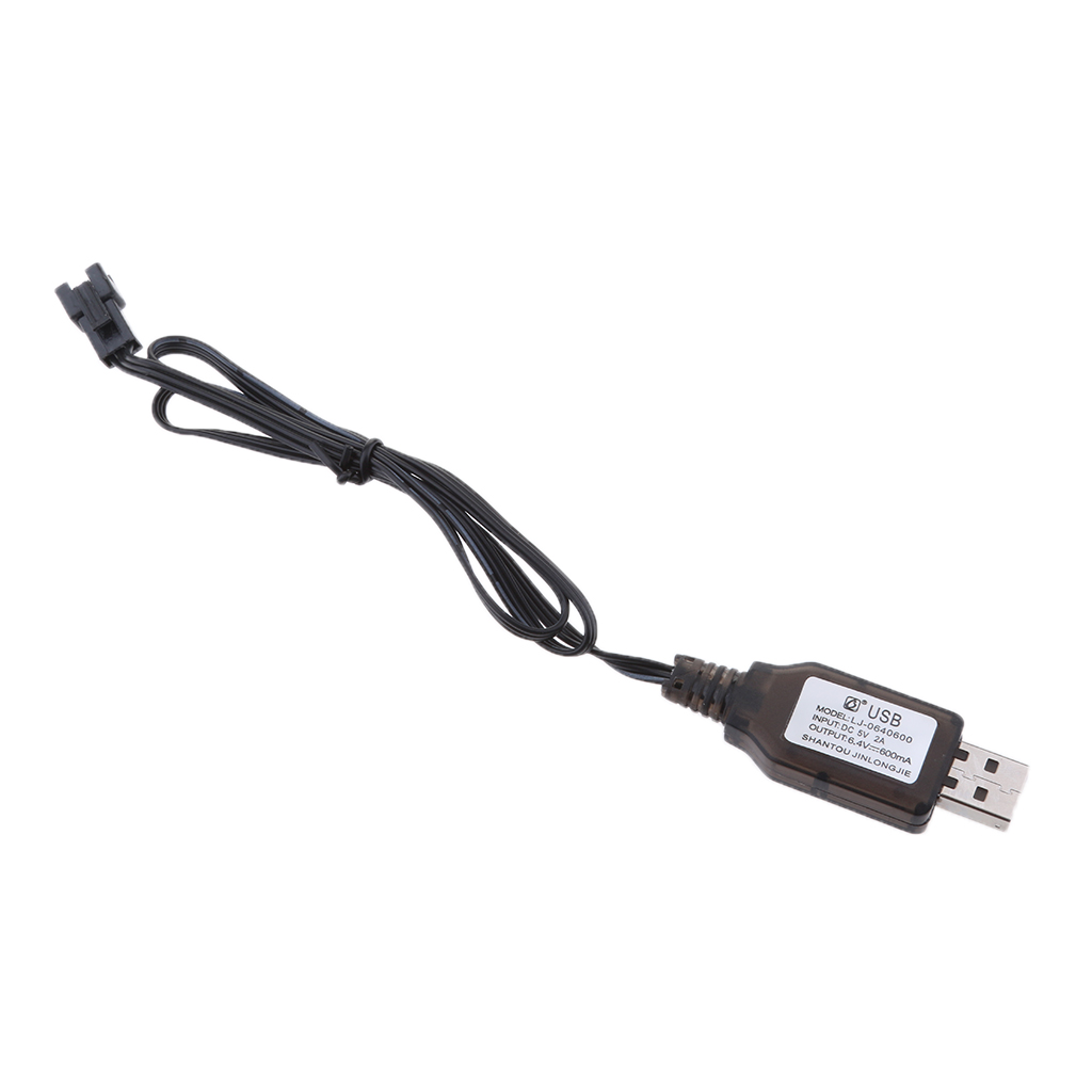 6.4V USB to SM 3Pin Plug Li-po Battery Charging Cable Cord for RC Toys Drone