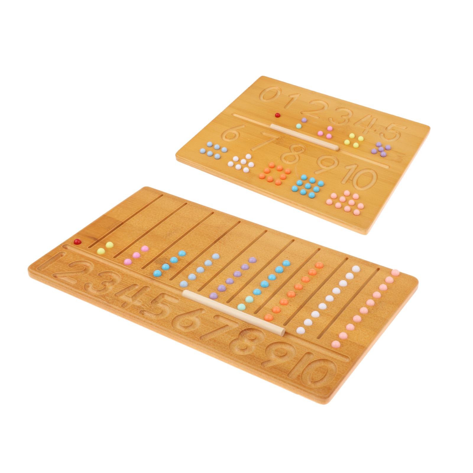Montessori Number Tracing Board Wooden Counting Aid Board Math Sensory Play