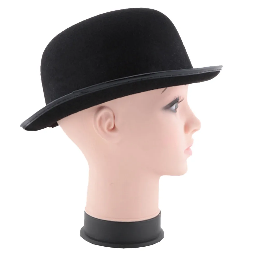 Black Hat Halloween Magician Magic Hat Jazz Hat Adult Trilby Hats Popular Headwear Wool Fedora Trilby Hats Man's Cap white fedora hat