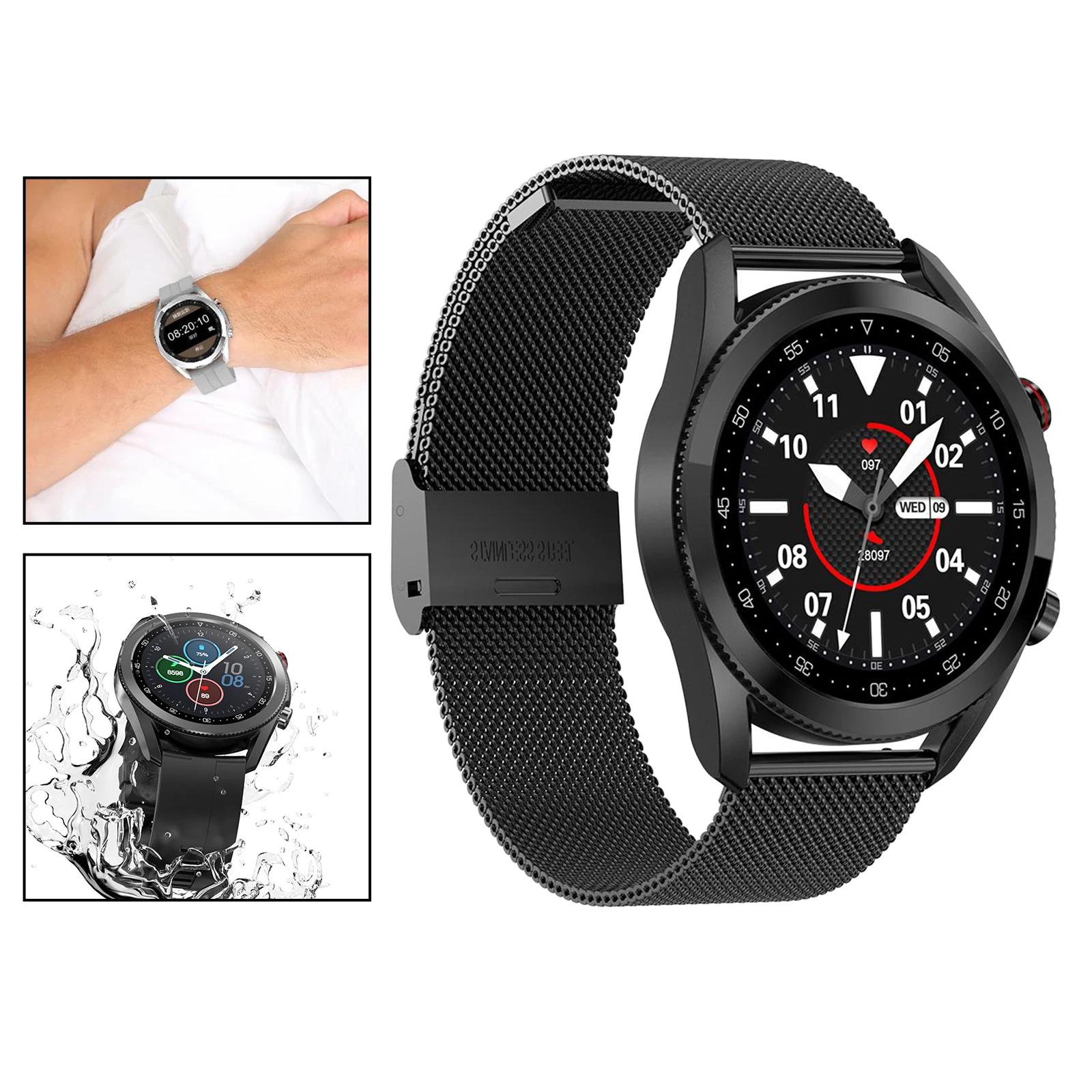 L19 Smart Watch for Men Women, Fitness Tracker Watch Blood Oxygen Meter, IP68 Waterproof Smartwatch