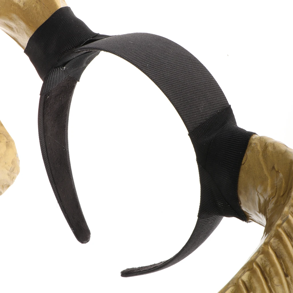 Sheep Goat Horn Shape Hair Hoop Golden ,Silver ,Black Women Girls Hair Decor