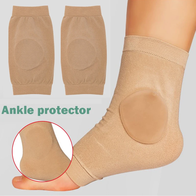 A class 1 medical device PROMOTIONAL PRICE Elasticated Malleolar Sleeve With Gel Pads for Ankle Cushioning & Protection 