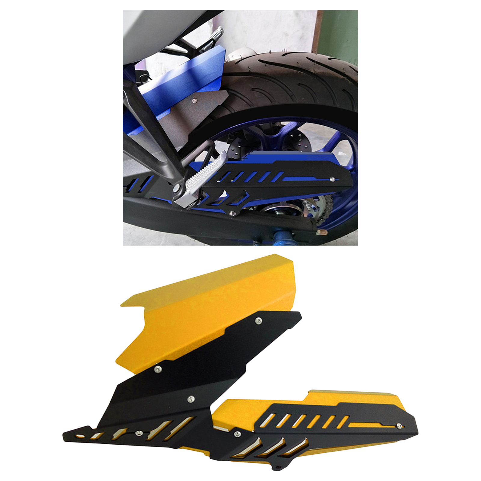 CNC Aluminium Alloy Rear  Mudguard Chain Guard Cover for YAMAHA MT03 R3 R25 2013-2020
