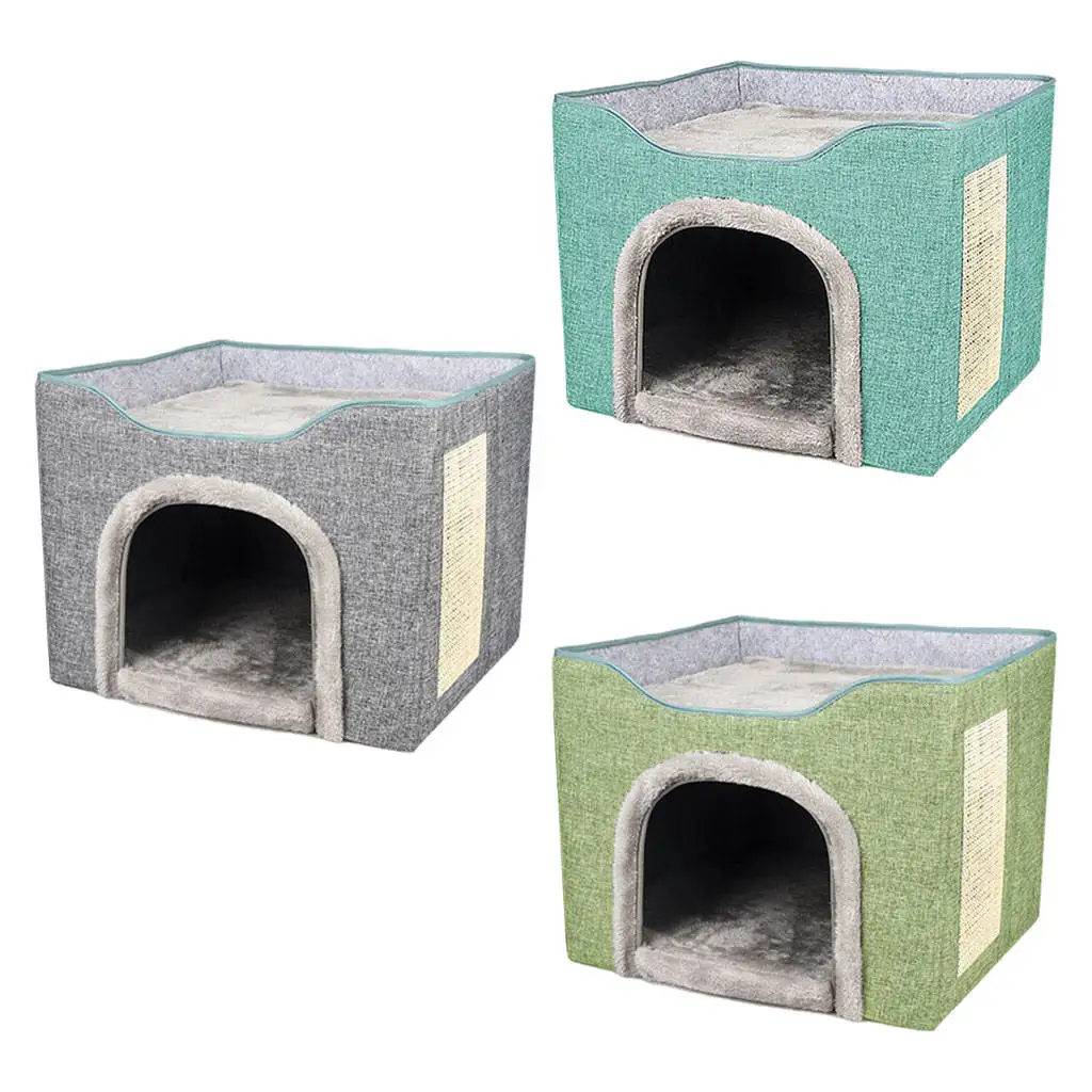 Pet Supplies Dog House Soft Cat Rabbit Bed House Kennel Doggy Warm Washable Cushion for Puppy Home House