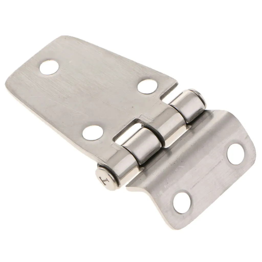 Boat Door Hinge Marine 304 Stainless Steel Hinge Short Side Cabinet RV Yacht Marine Hardware Horsebox 75x40mm Boat Accessories