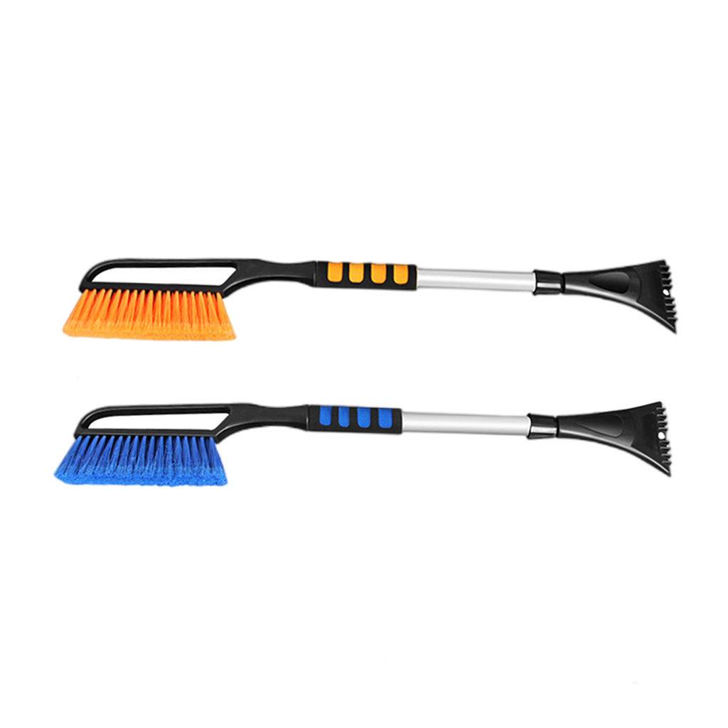 Winter Machine Extendable Car Cleaning Ice Scraper Snow Shovel Car Windshield Snow Brush Foam Handle Detachable