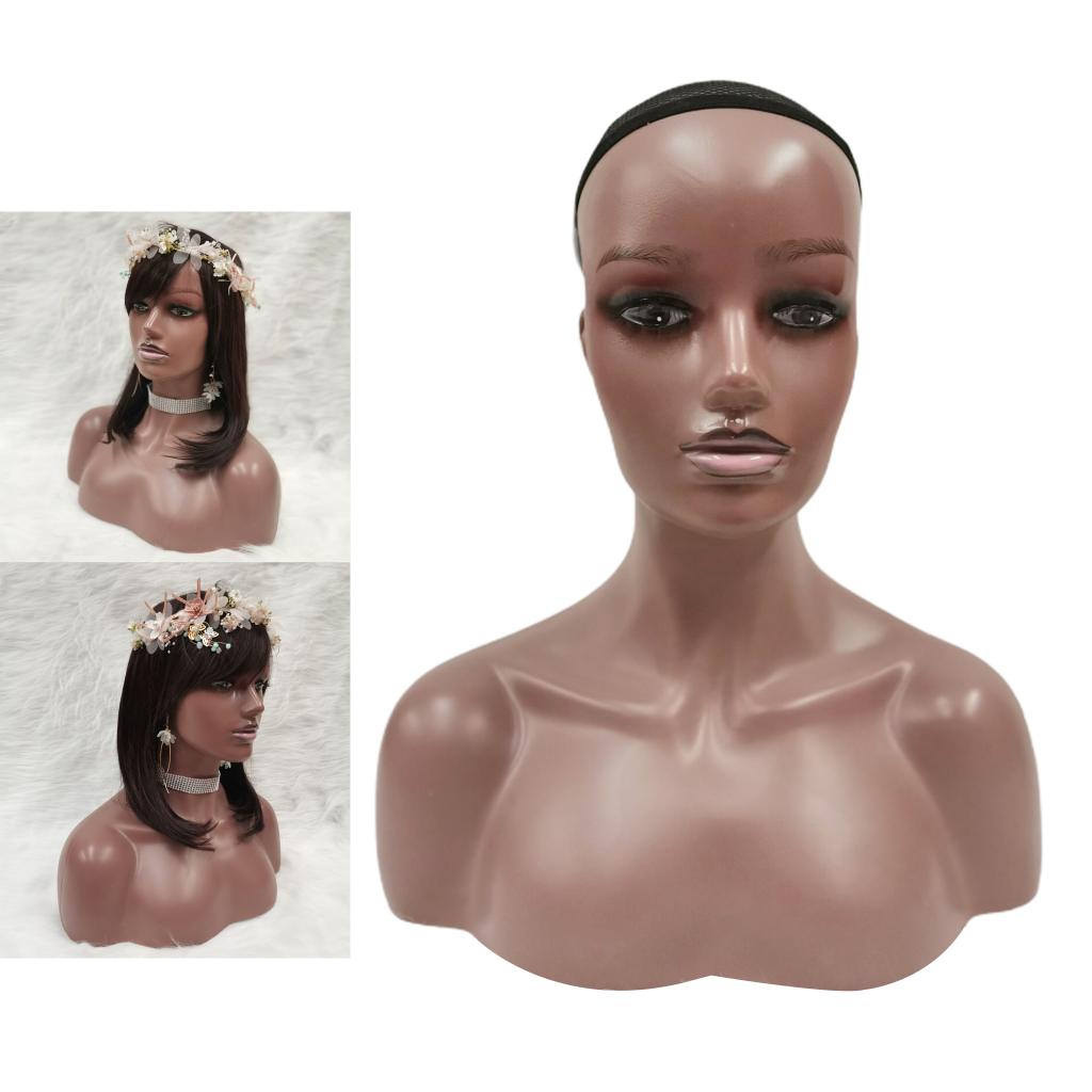 Mannequin Head Model Realistic Mannequin Wig Heads for Hat Wigs Sunglasses Jewerly Displaying