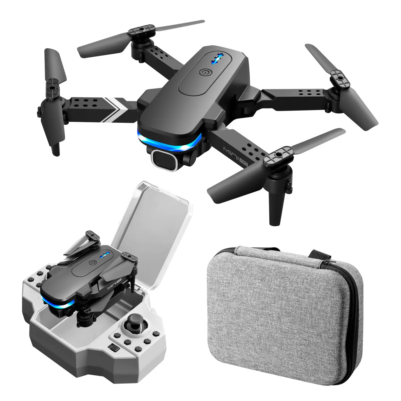 KY910 Foldable Drones Toys Mini 2.4G Remote Control RC Quadcopter Drones 360-Degree Flip with WiFi for Adults Outdoor