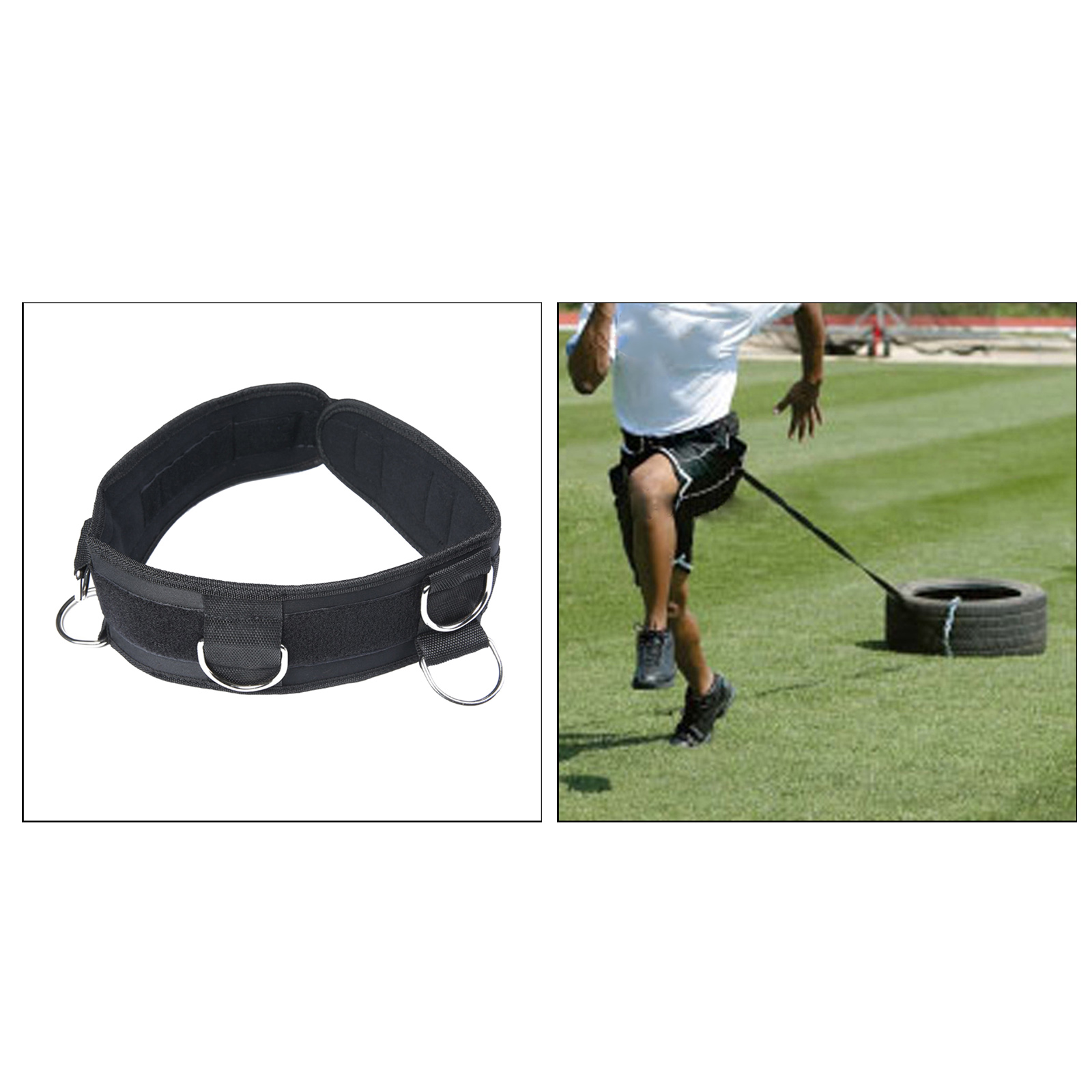 Fitness Waist Strap Adjustable Running Resistance Band with Rings Speed Agility Resistance Training for Cable Machines