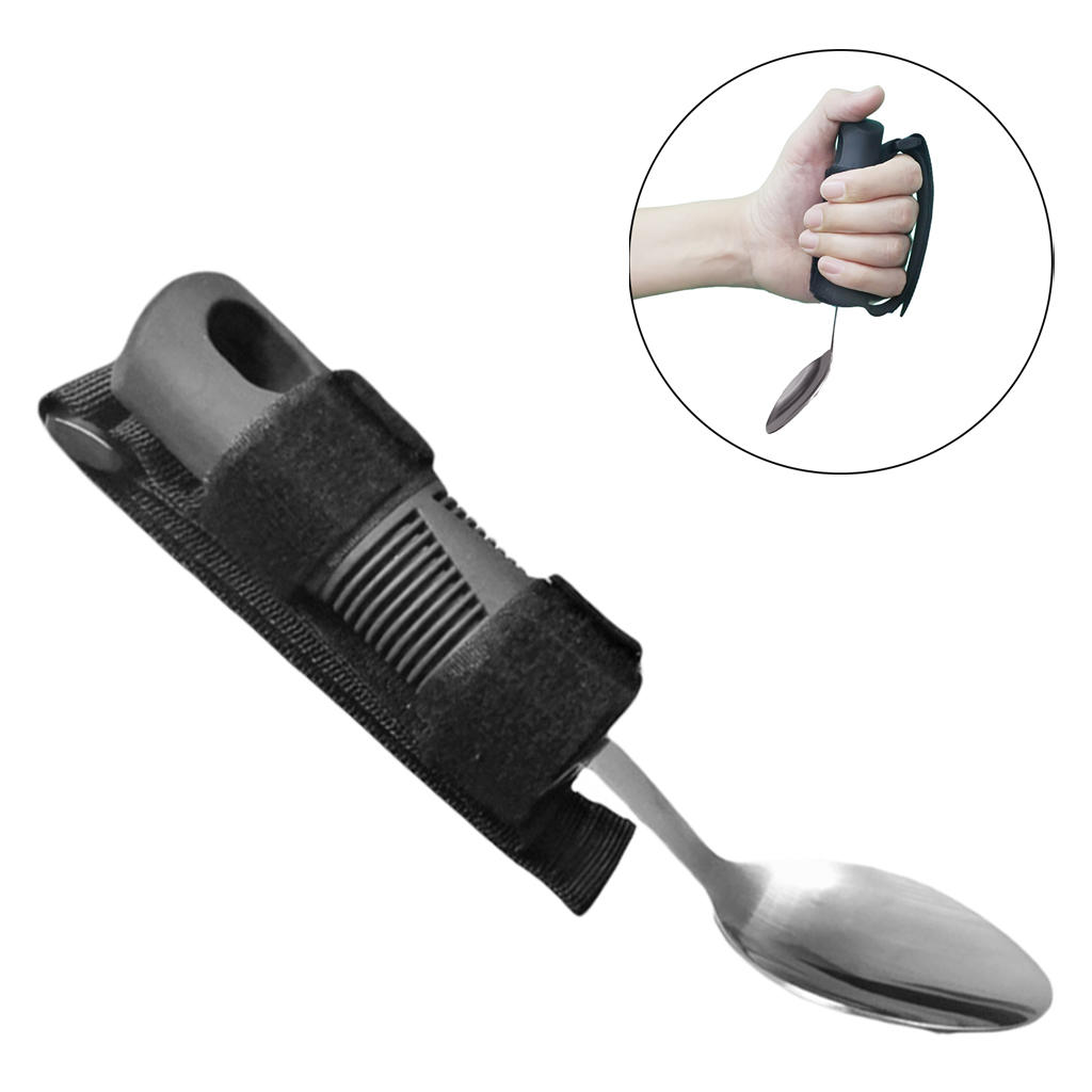 Thicken Disabled Auxiliary Tableware Anti-shake Self-help for Elderly for Parkinsons Stroke Weak Hand Grip Hand Cramps