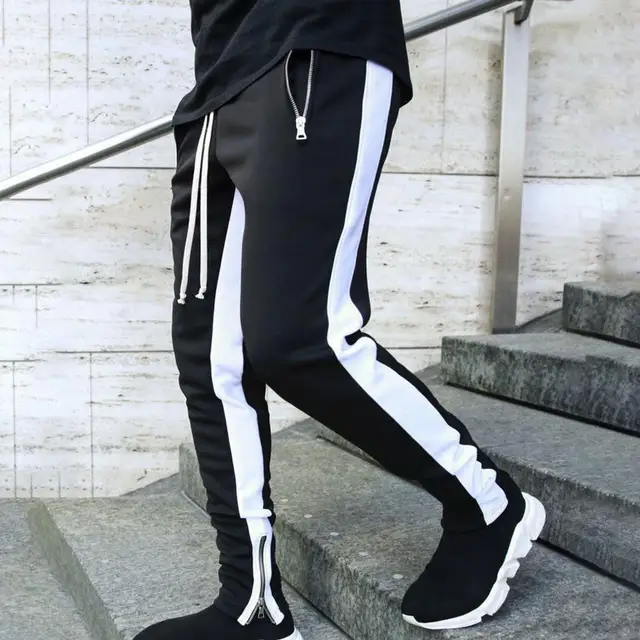 Zfl-flsnk Men's Trousers, Mens Joggers Casual Pants Men Sweatpants Slim  Side Striped Pencil Pant Trousers Male Sportswear Track Pants Slim Fit  Tracksuit (Size : XXL) price in UAE | Amazon UAE | kanbkam