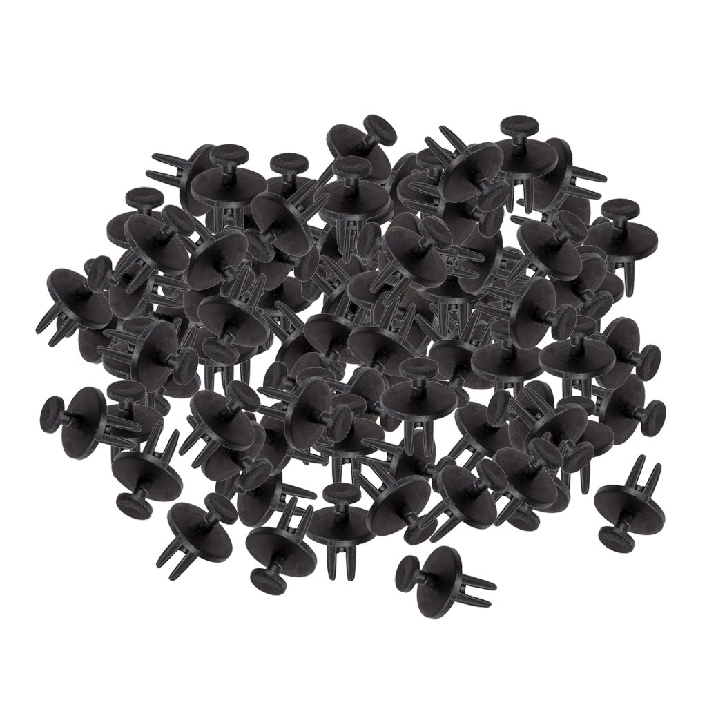 Lots 100 Universal Vehicle Mud Skirt Blind Rivets Nylon 6mm Bumper Fastener