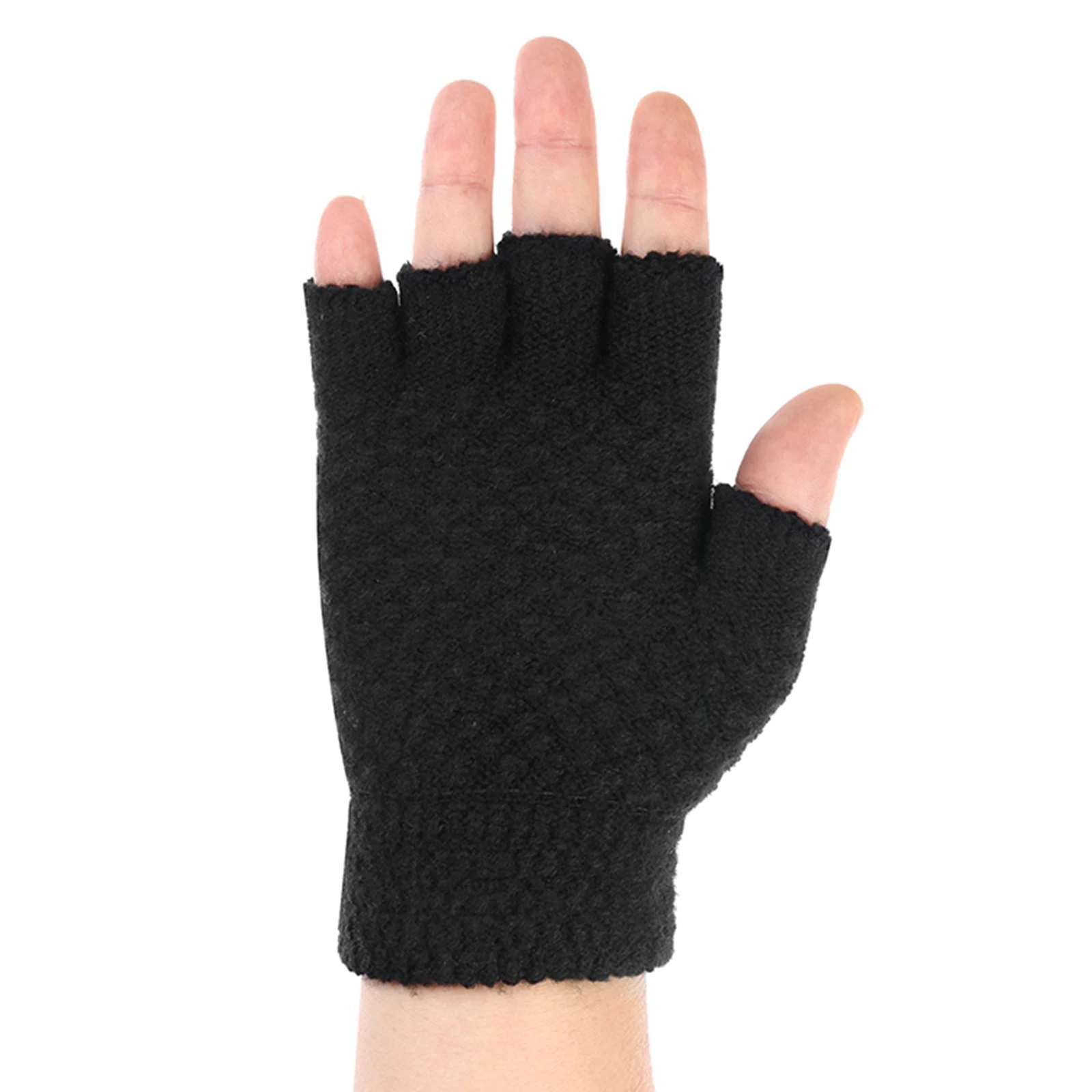 Knitting Wool Hand Warmer USB Winter Heater Thermal Heating Gloves Mitten