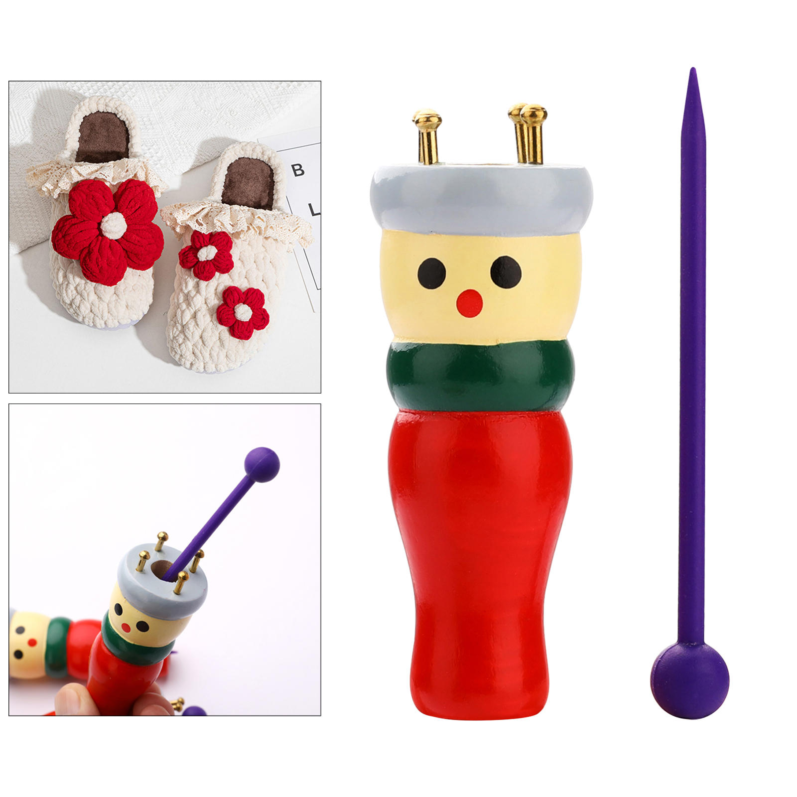 Premium Yarn Wool Knitting Loom Knitter Rope Braided Maker Doll Needle Tools for DIY Kids