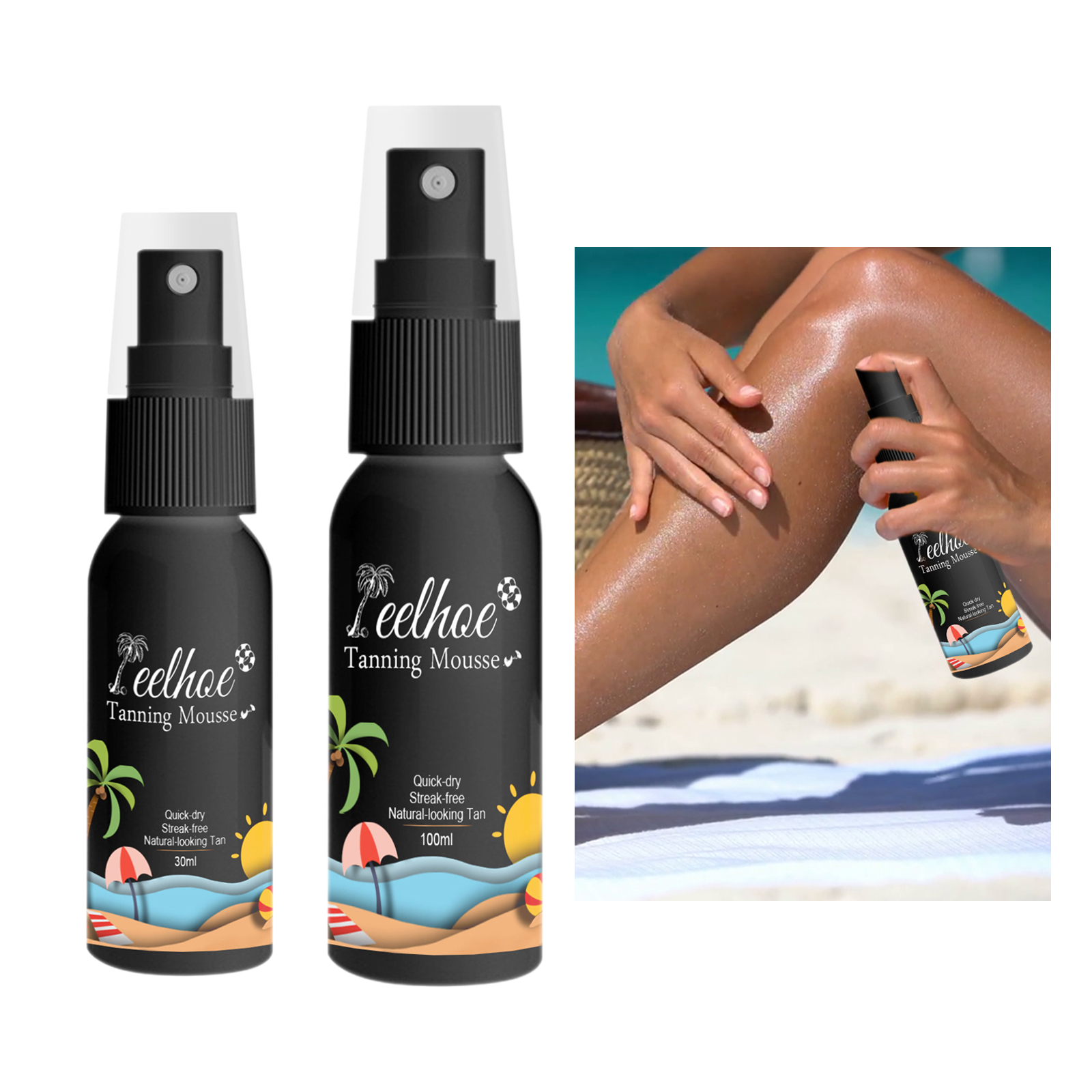 Premium Natural Body Bronze Sunless Self Tanning Spray Self Tanners Mousse