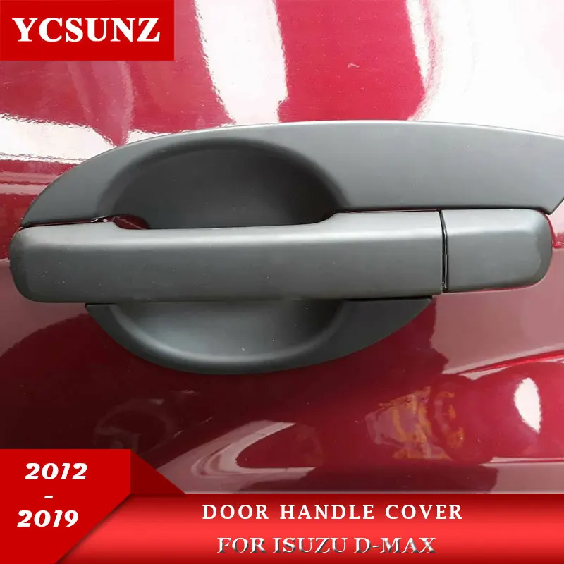 Door Handle Bowl Cover for 2012-16 Isuzu DMAX  4WD 2WD 4 pcs Glossy Chrome
