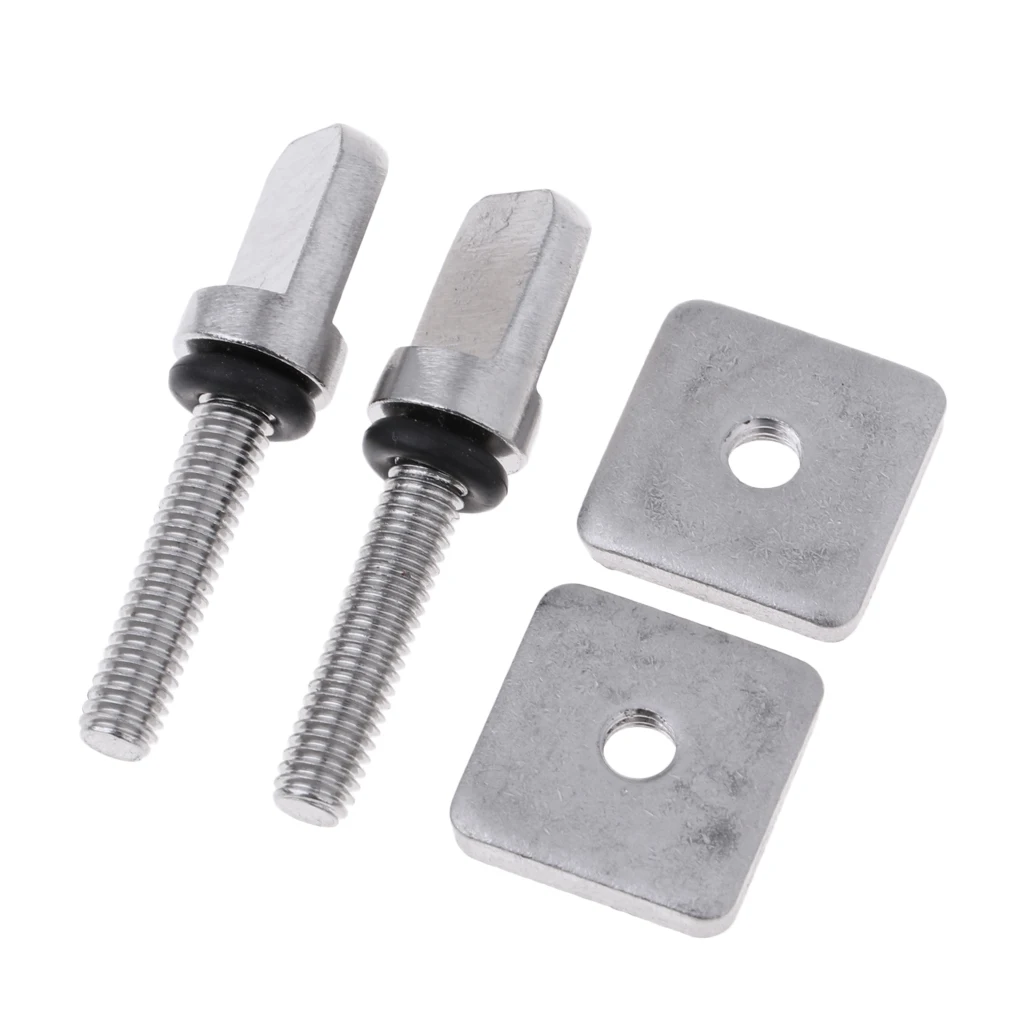 Details about   Lubricious 3 Piece Stainless Steel Fin Bolt Thumb Screw & Plate Mount Hardware 