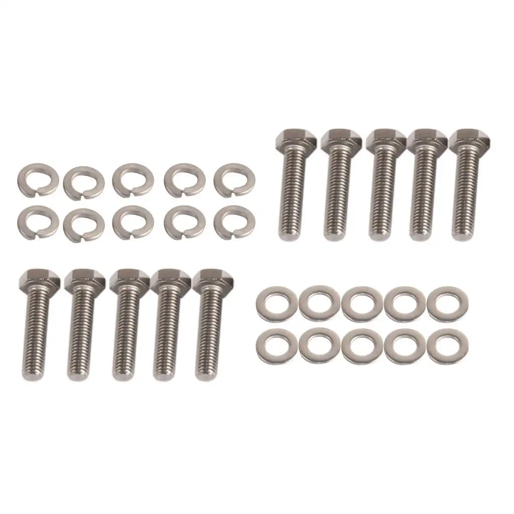 Set Exhaust Manifold Head Stud Kit Bolts For Ford 6.8L Powerstroke