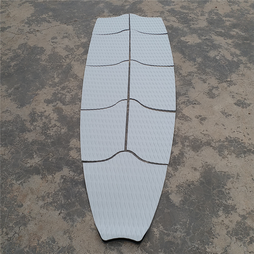  Traction Pad - 9 Pieces Diamond TGrooved Paddle Board Deck Grip for Longboard Surfboard Marine Boat Yacht Kayak (Grey)