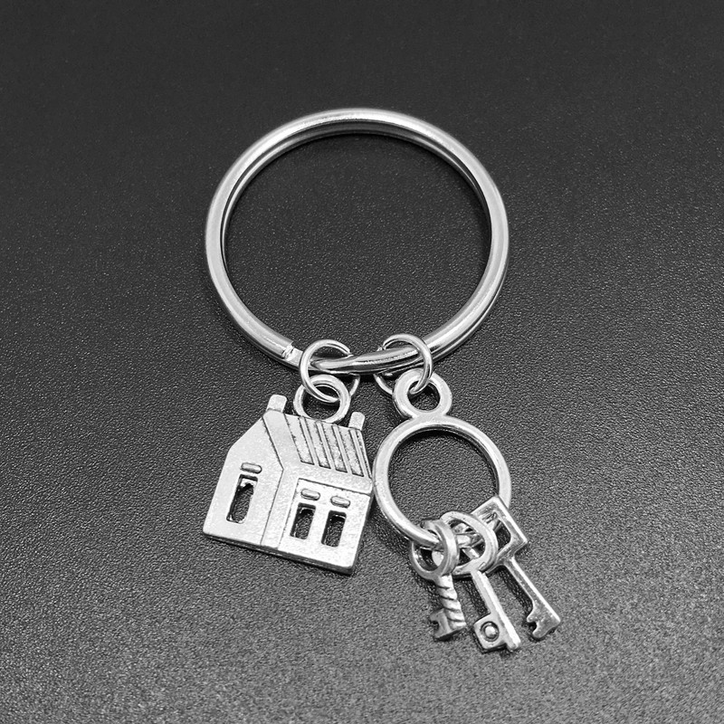 Schlüsselanhänger aus Legierung, Geschenk zum Einzug, Neuzugangsgeschenk, Nachbarschaftsgeschenk, Schlüsselanhänger, Rucksackanhänger – Detail 6