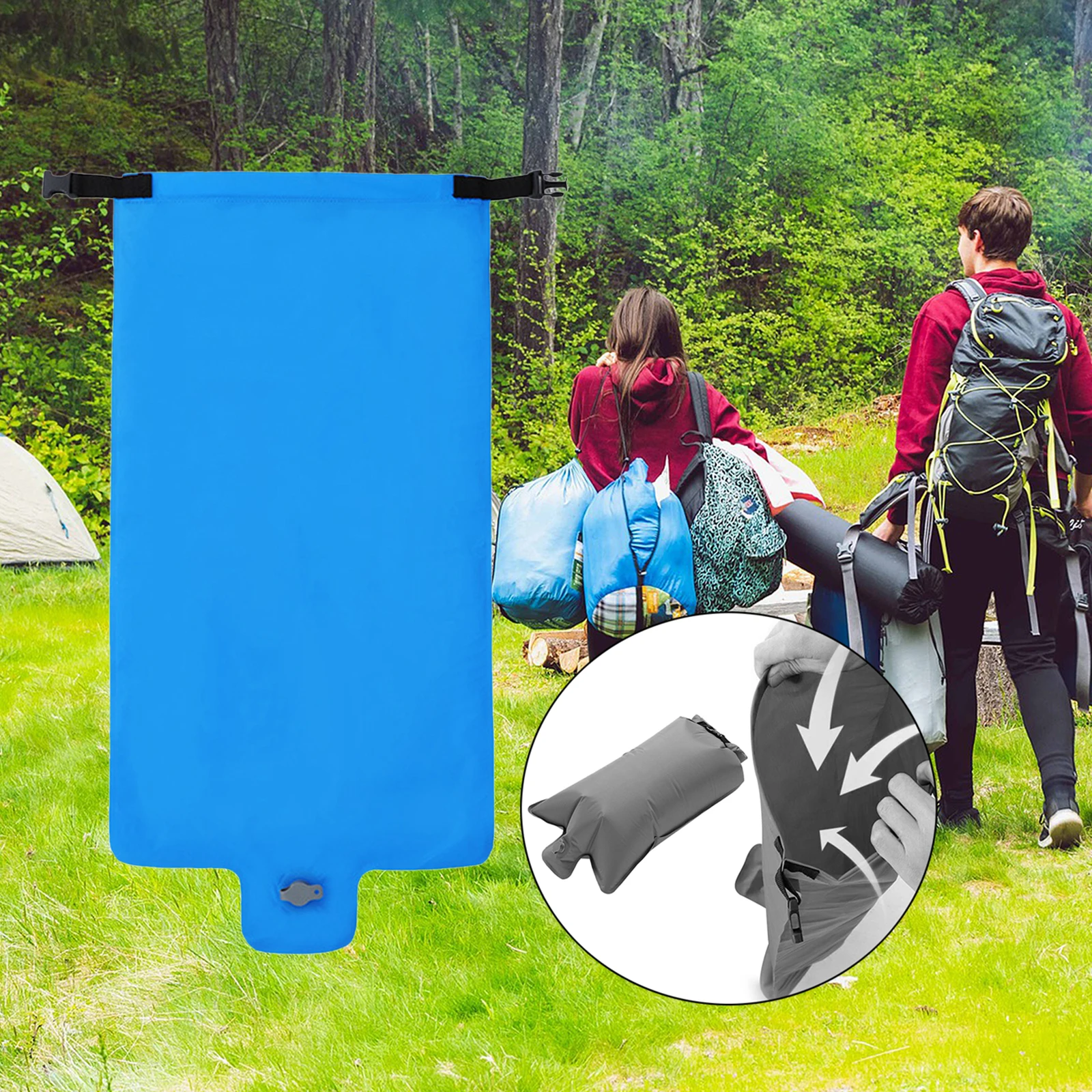 Premium Inflatable Sleeping Mat, Waterproof Camping Tent Mattress, Outdoor Hiking Backpacking Air Pad with Storage Bag