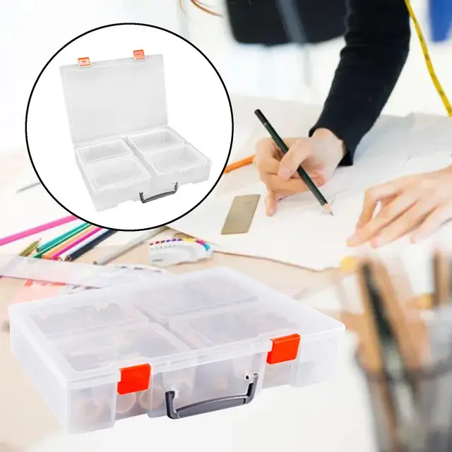Photo Storage Box Photo Keeper Cases Plastic Photo Storage Organizer Suit  16 Inner Boxes For Jewelry Rectangle Box Case - Storage Boxes & Bins -  AliExpress