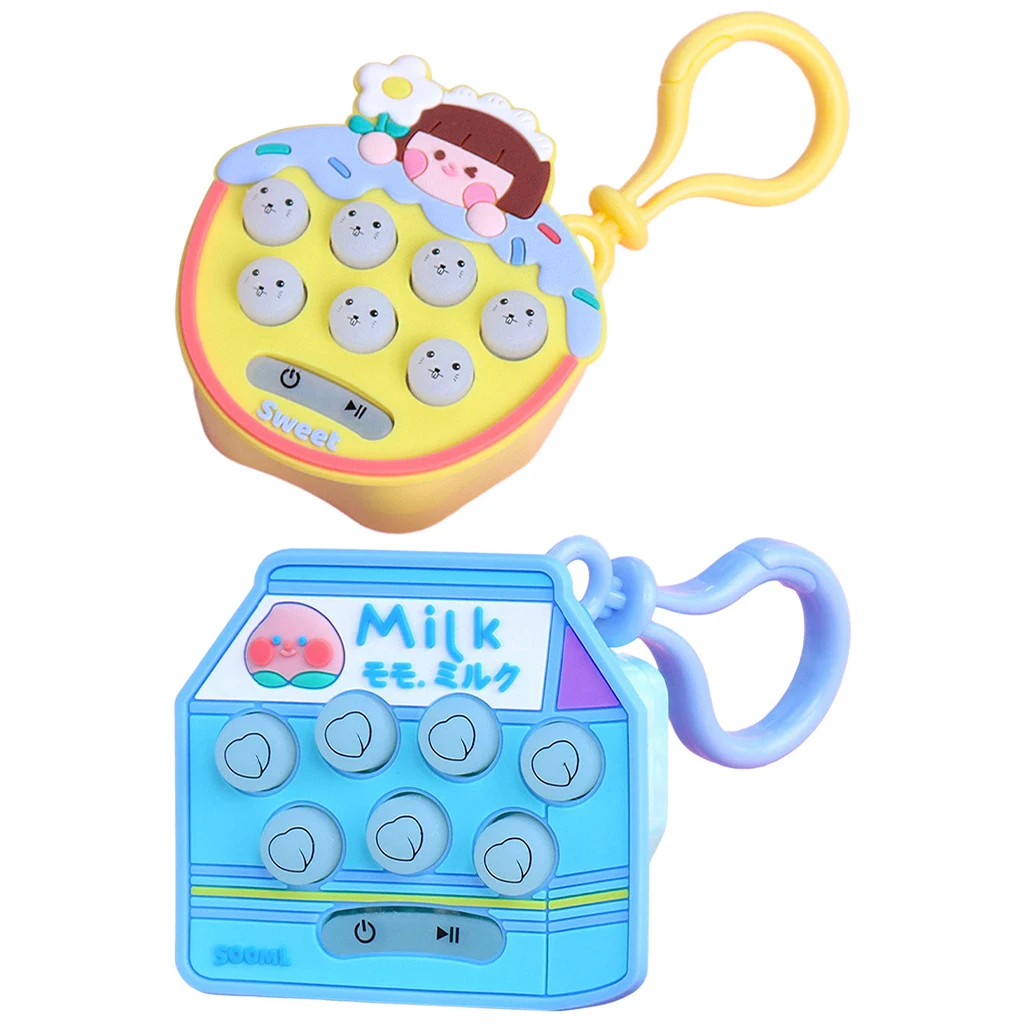 Button Memory Game Sensory Toy Keychain Key Chain Handheld LED Adult Decompression