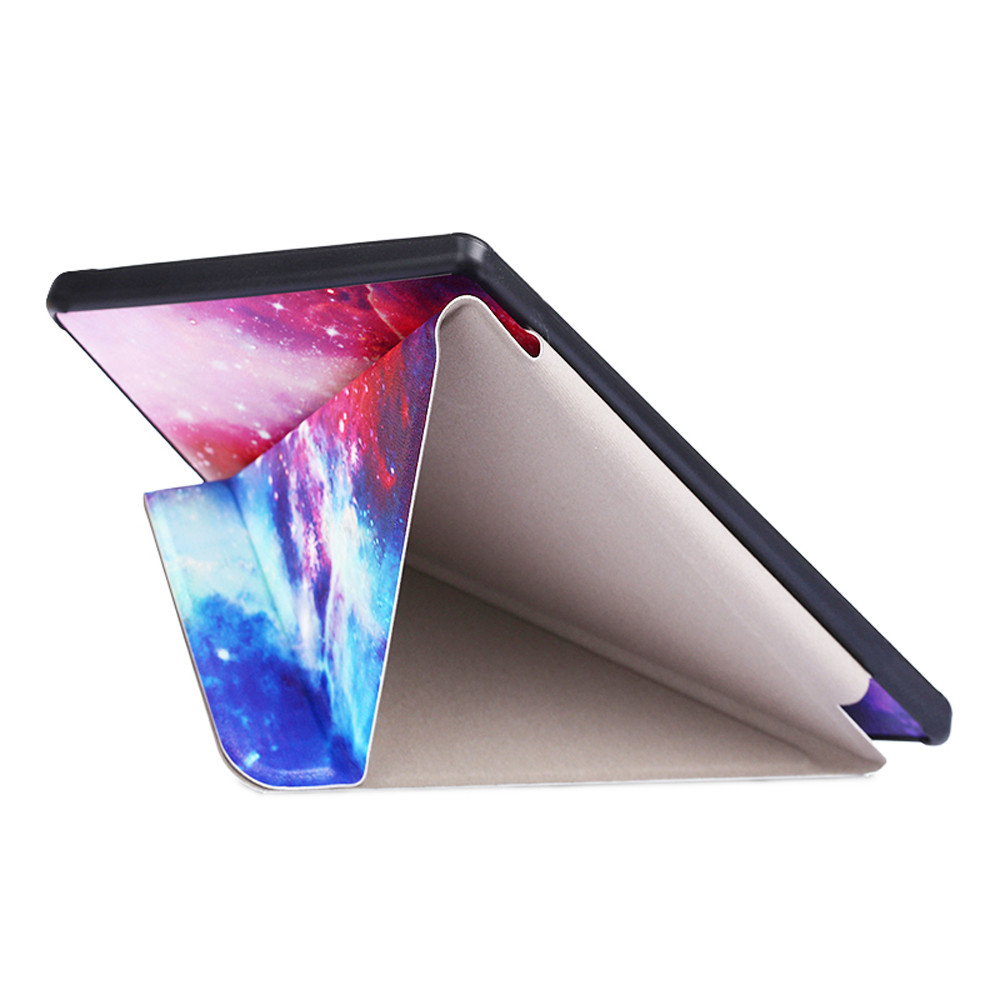 Suporte Multidobrável, PU + Pele, Smart Flip, Capa para Tablet, 7,0in, 2019