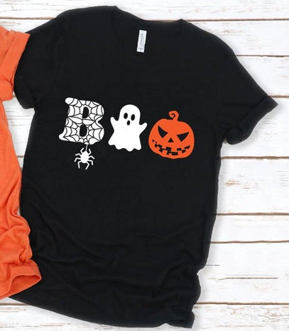 T-shirt bambino fantasma boo halloween