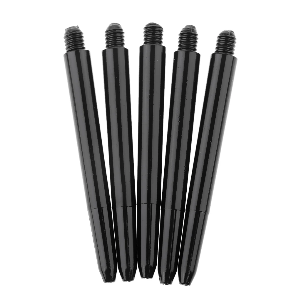 60pcs High Tenacity 52mm 2BA Re Grooved Dart Shafts Stems Throwing Black Darts Accessories