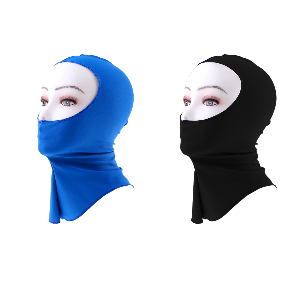 2Pcs  Hood Hat UV Sun Protection Full Face Mask for Underwater Scuba Diving Snorkeling Surfing Winter Swimming Spearfishing