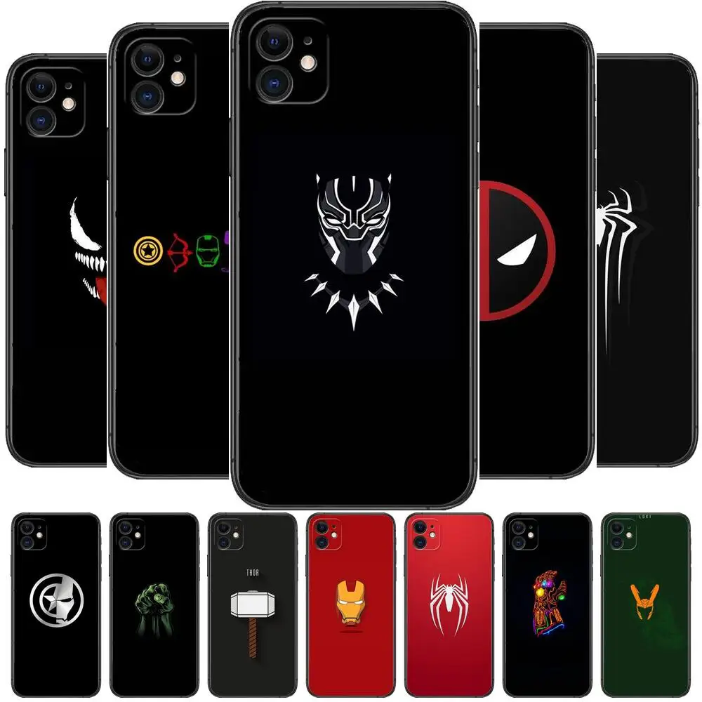 Special Offer Marvel sign smartphone case iphone 11 12 13 pro max Shockproof iphone 7 case 6 8 plus se 2020 x xr shell cover case iphone 13 pro max