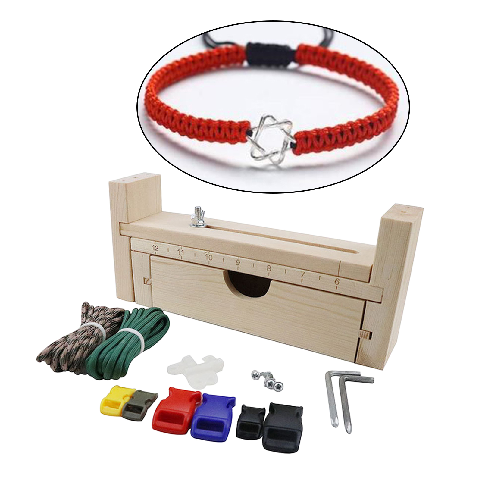 Natural Wooden Bracelet Crochet Wood Base for DIY Knitting Bag Bottom Craft Making necklace Tool