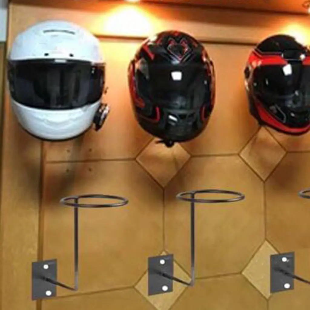 Motorcycle Accessories Helmet Holder Hanger Rack Jacket Hook Gifts White