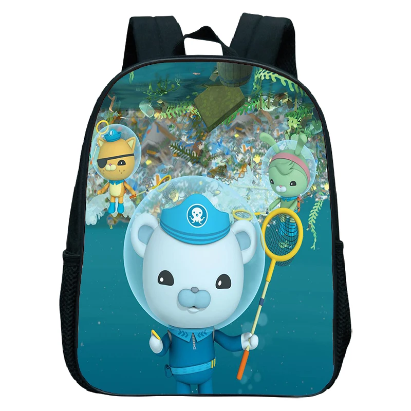 Lsjuee The Octonauts Boys Backpack Cartable décole Polyvalent léger 