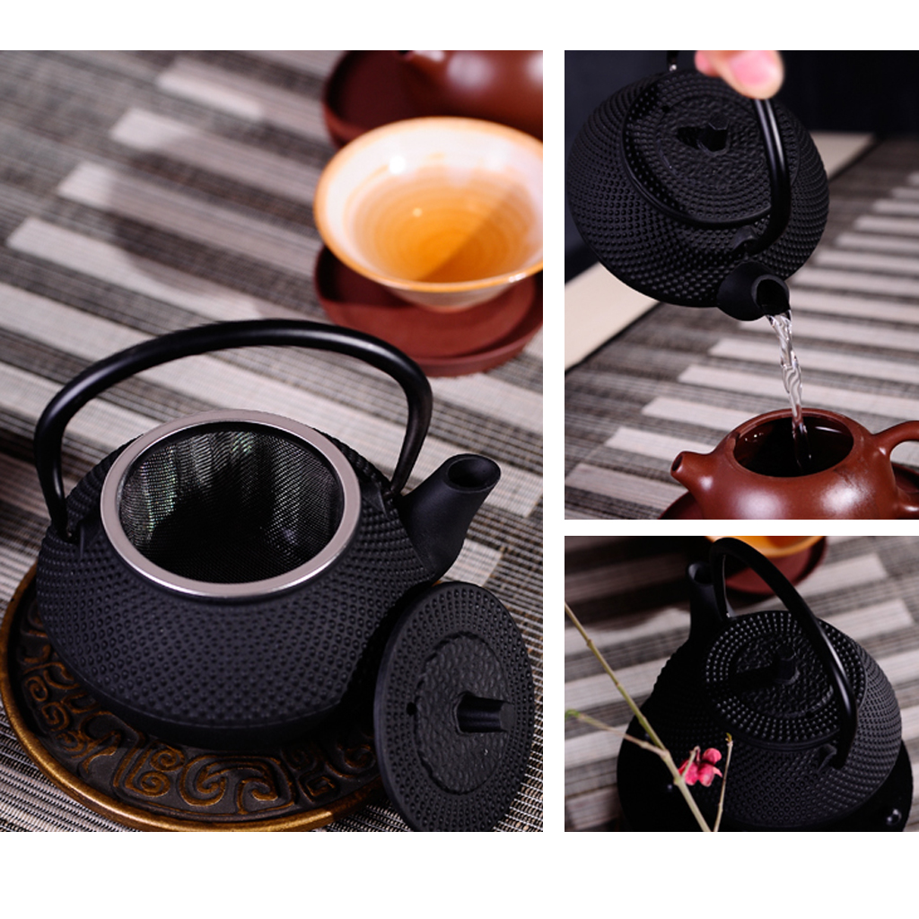 Mini Type Cast Iron Tea Kettle Teapot 50ml Great Gift or Tabletop Decor