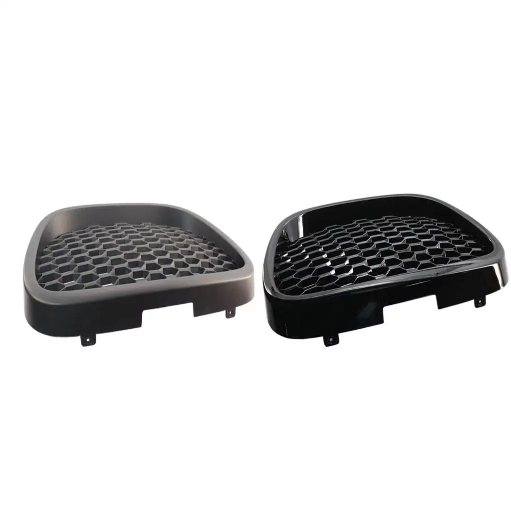 Front Honeycomb Grill Grille Black Racing Badgeless Mesh Sport Grills for Seat Leon MK2 1P1 06-09 Protector Car Styling