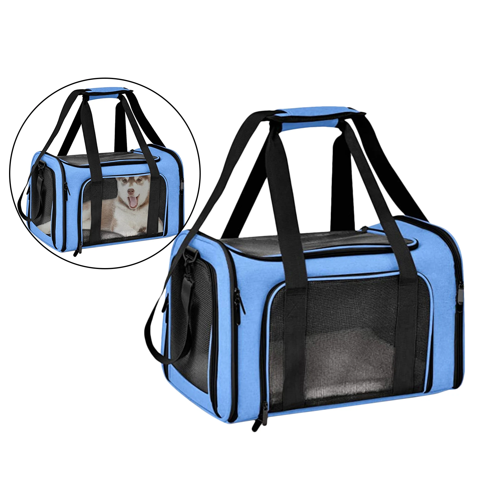 Soft Pet Carrier Cat Carrying Box Handbag Collapsible Cage Easy to Storage