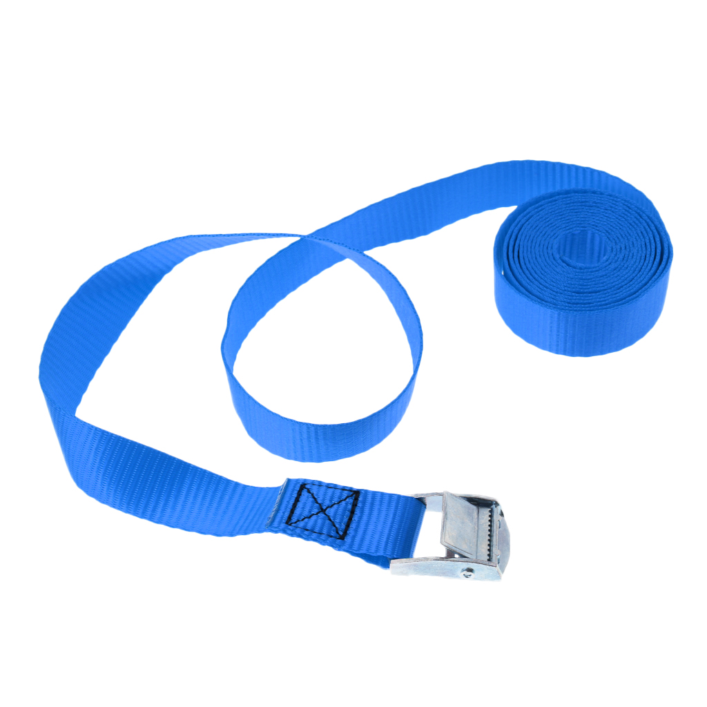 Heavy Duty Metal Cam-locking Buckle Tie Down Straps Strong Polyester Lashing