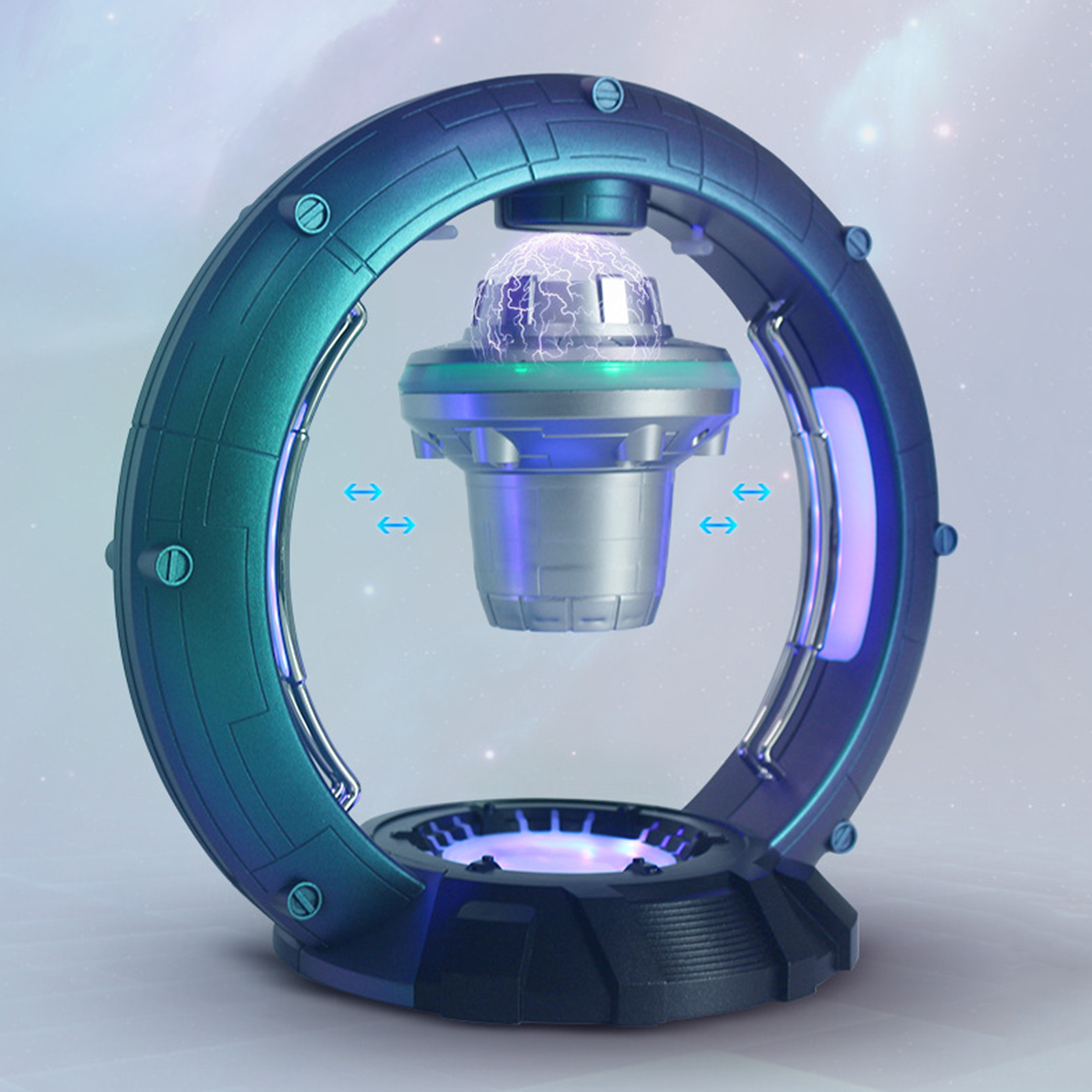 Magnetic Levitating Speaker Bluetooth 5.0 LED Flash Wireless Floating Speakers