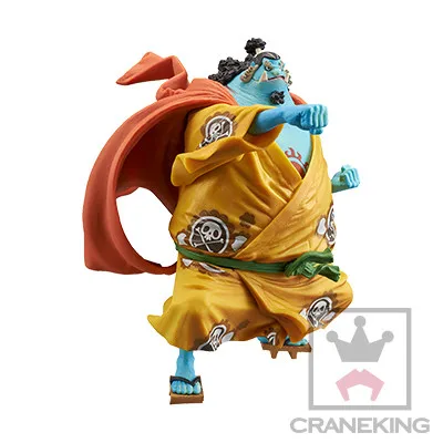 13CM One Piece Genuine Anime Figure King Of Artist The Jinbe Pvc Action  Figure Collections Model Toys Dolls Birthday Gifts