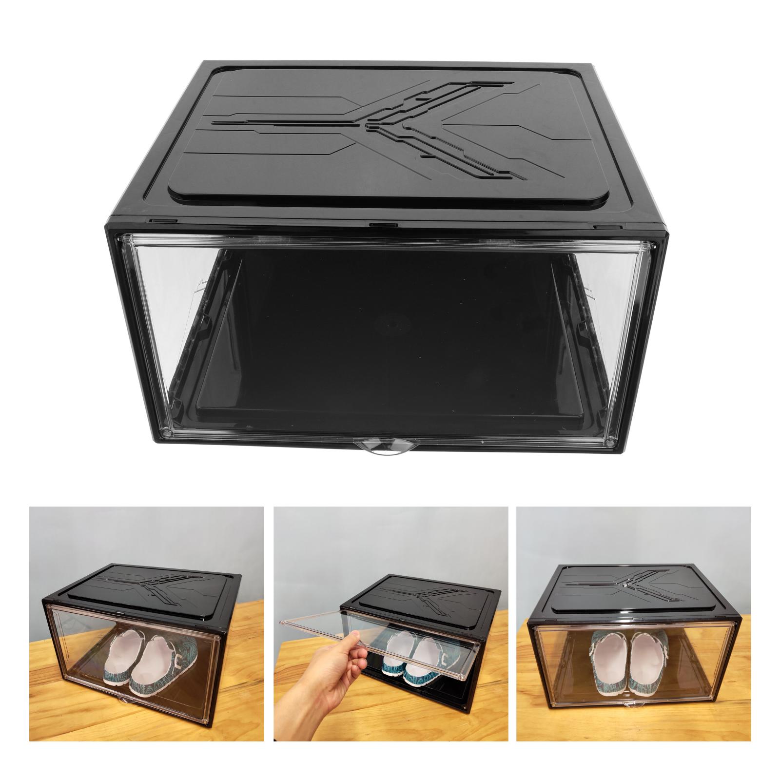 Shoe Box Transparent Shoe Storage Boxes Drawer Containers Case for Women/Men