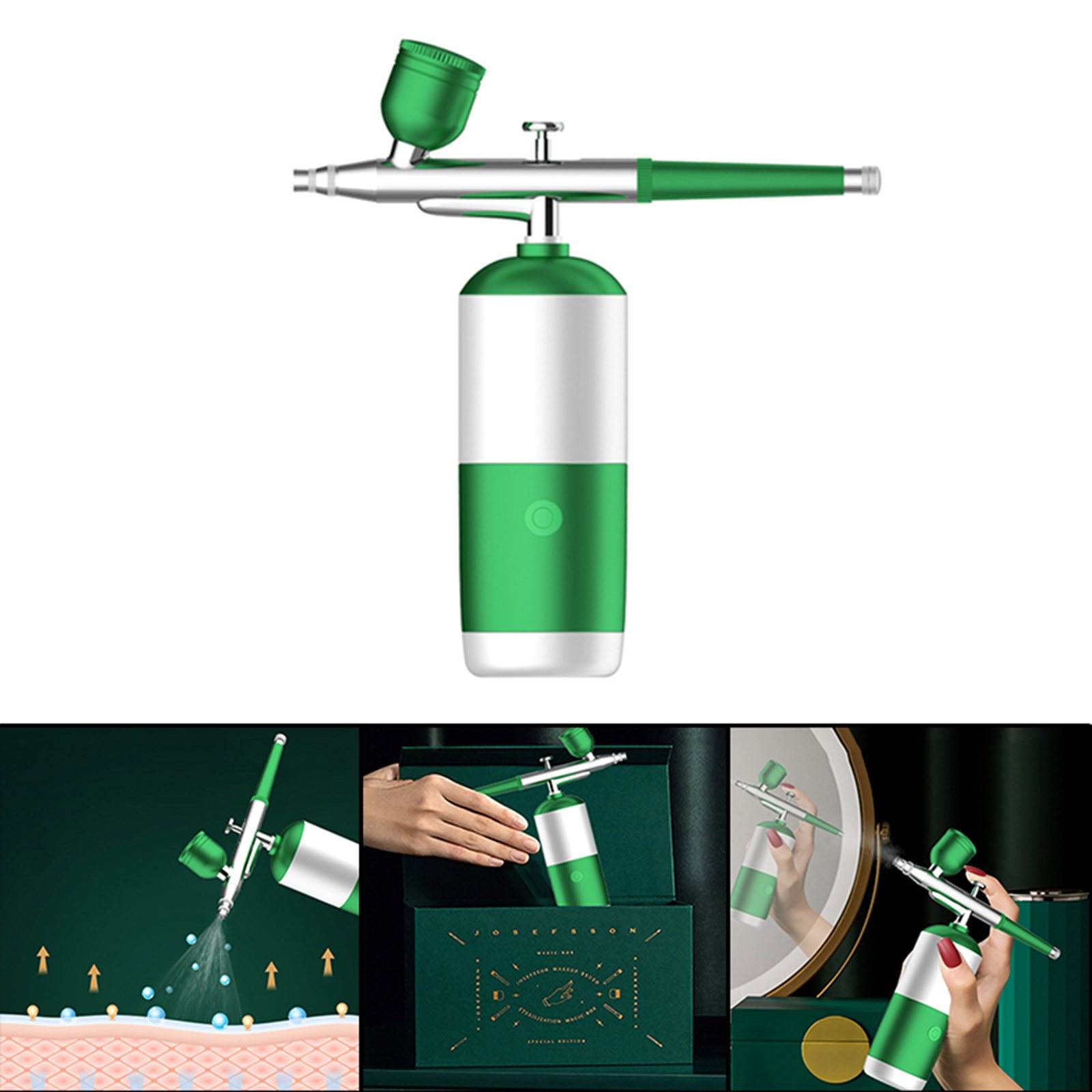 Oxygen Injection Airbrush Makeup Nano Mist Sprayer for Makeup Skin Care Tool Spray Water Shine Skin Boost Face Skin Absorption