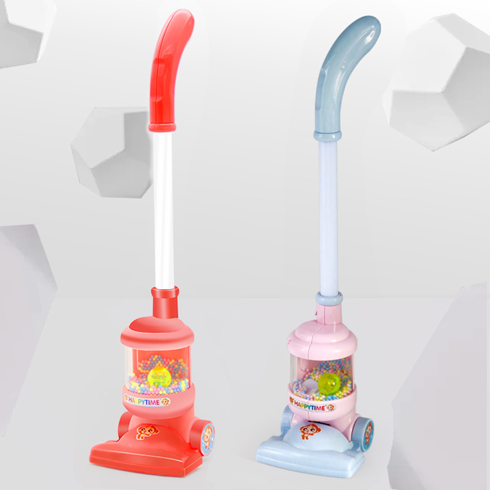 Simulation Electric Vacuum Cleaner Toy & Ball-Popping Action Role Play Toys