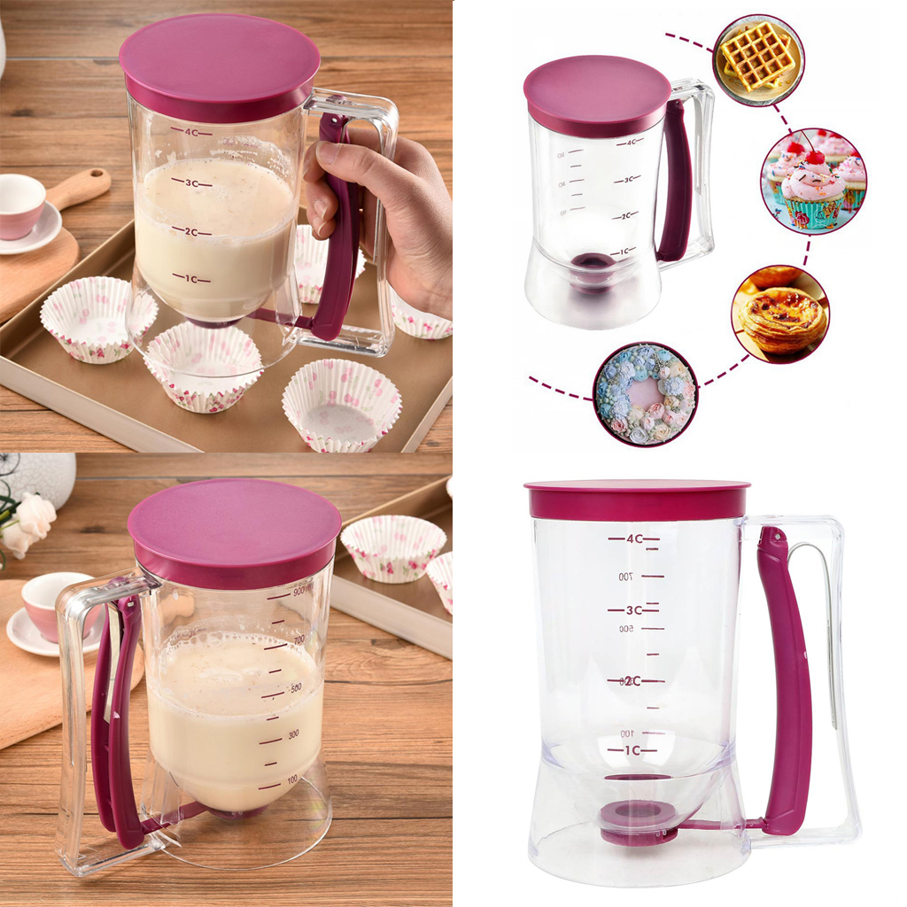 NEW Pancake Batter Dispenser Maker Perfect For Baking Muffins Cupcakes