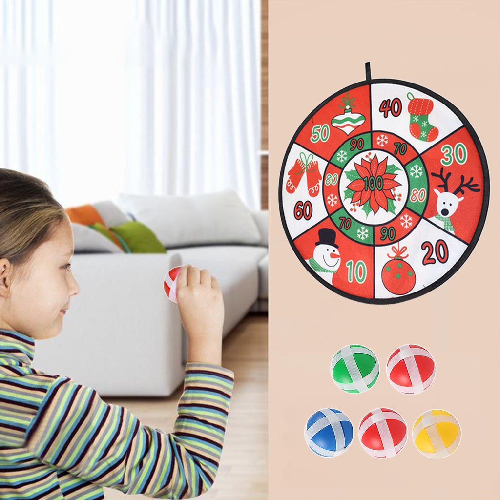 3/5Pcs Plastic Darts Games Sticky Ball for Kids Dart Board Game Toss Toys  Dart Board Game Set 