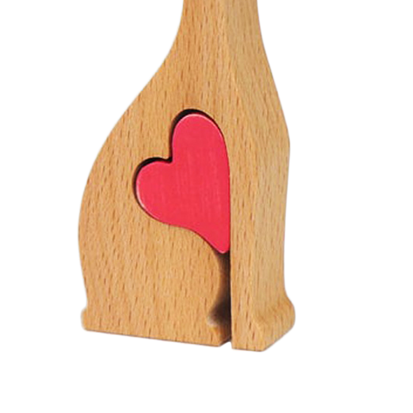 Wooden Dog Ornament Small Decor Statue Sculpture, Lovely Bookshelf Decor Accents, Modern Decorative Figurine
